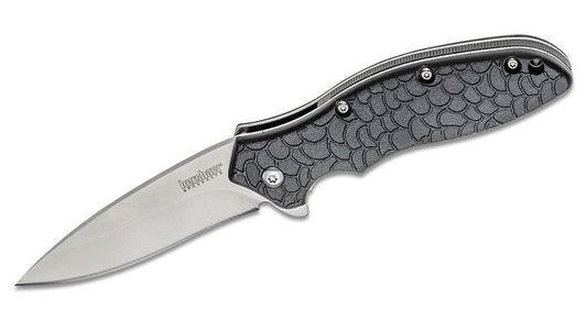 Kershaw 1830 Oso Sweet Assisted Flipper Knife | Razor-Sharp EDC Pocket Knife with SpeedSafe Opening and Glass-Filled Nylon Handle - BoomStick Tactical Gear