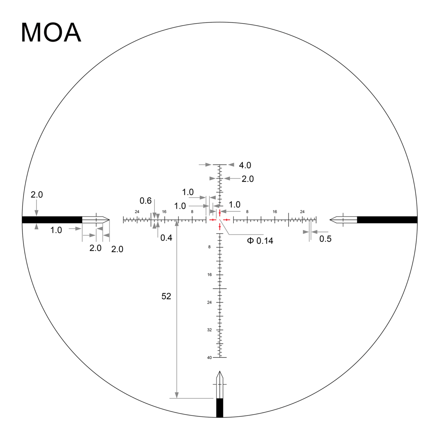 Arken Optics SH4J 6-24X50 FFP Rifle Scope – Long-Range Precision with First Focal Plane Reticle