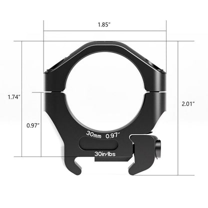 Arken Optics HALO Scope Rings - Precision Mounting for Tactical and Long-Range Rifles - BoomStick Tactical Gear