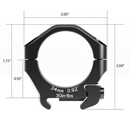 Arken Optics HALO Scope Rings - Precision Mounting for Tactical and Long-Range Rifles - BoomStick Tactical Gear