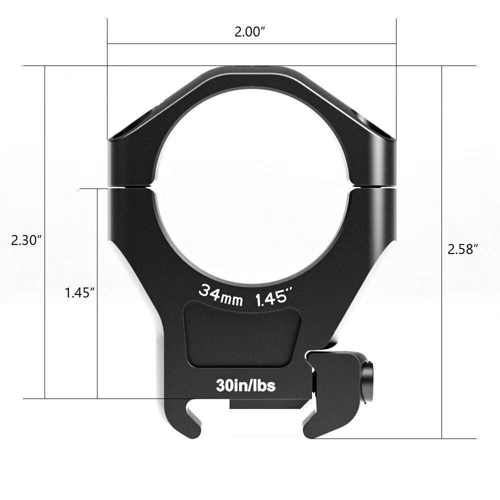 Arken Optics HALO Scope Rings - Precision Mounting for Tactical and Long-Range Rifles