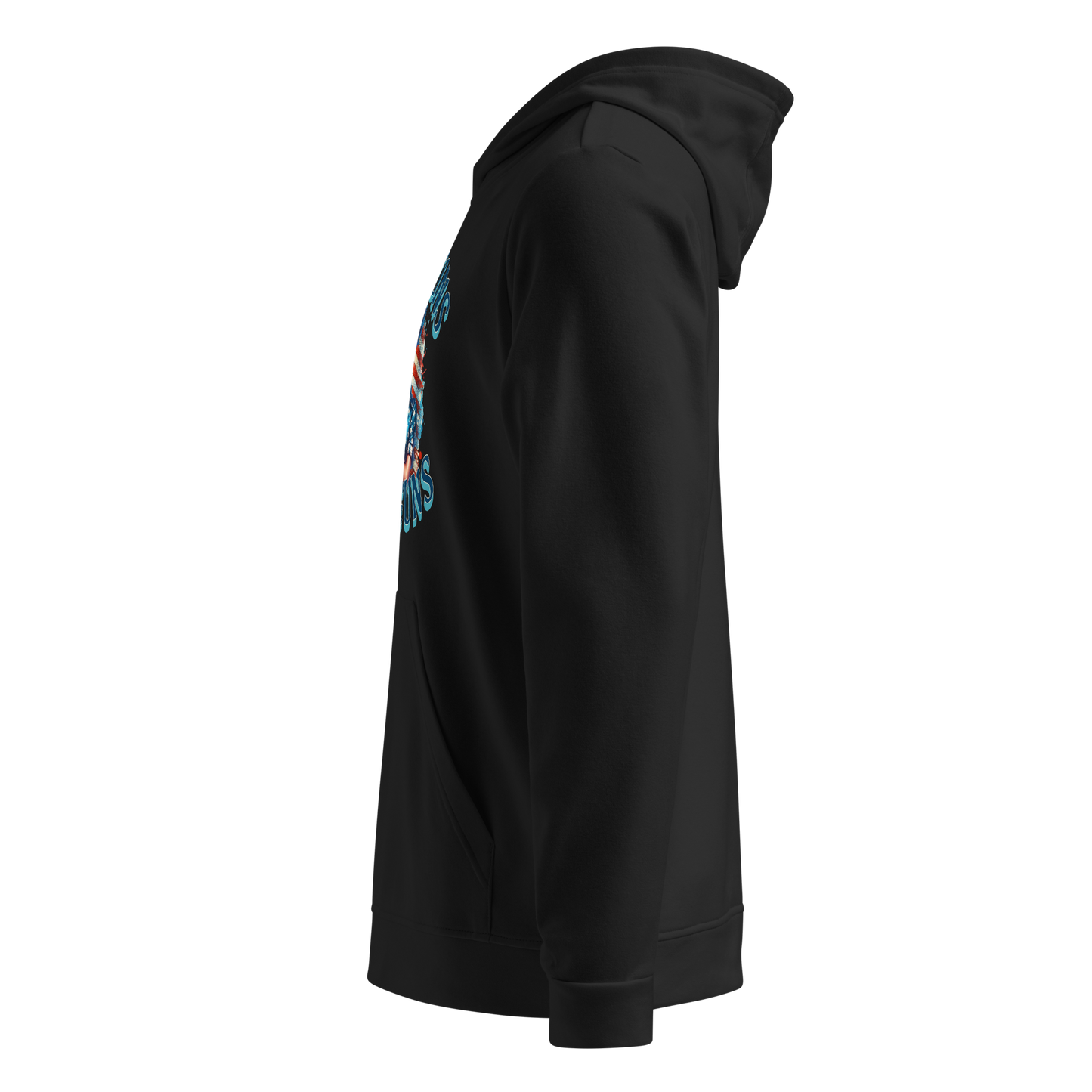 Women’s Adidas Fleece Hoodie – “Messy Buns and Guns” American Flag Graphic - BoomStick Tactical Gear