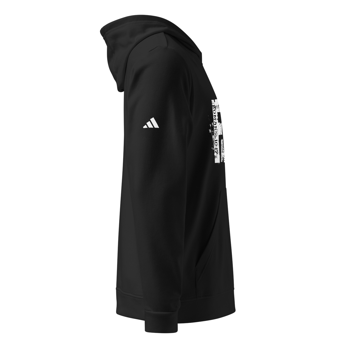 Adidas Fleece-Lined Hoodie with "Faith" Graphic and Bible Verse Design - BoomStick Tactical Gear