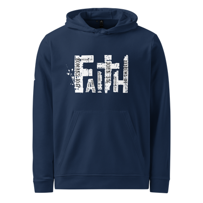 Adidas Fleece-Lined Hoodie with "Faith" Graphic and Bible Verse Design - BoomStick Tactical Gear