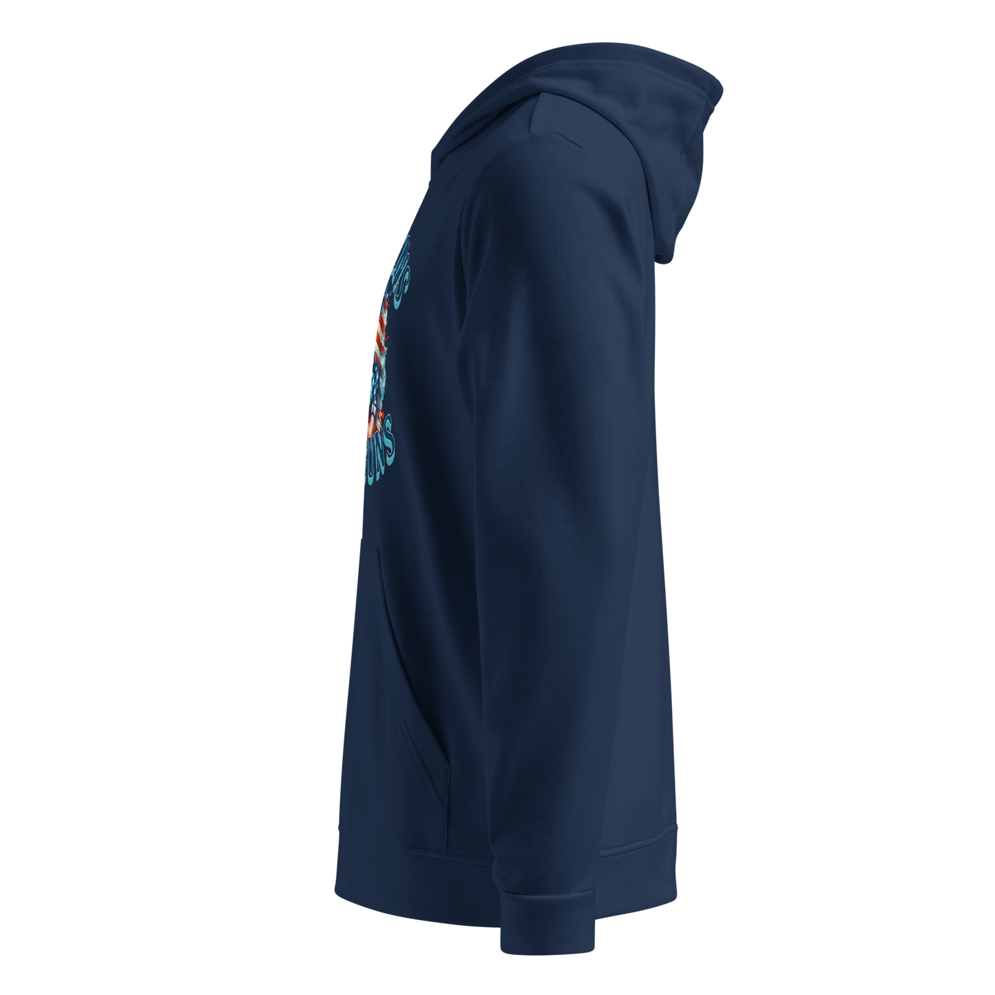 Women’s Adidas Fleece Hoodie – “Messy Buns and Guns” American Flag Graphic - BoomStick Tactical Gear