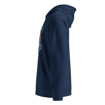 Women’s Adidas Fleece Hoodie – “Messy Buns and Guns” American Flag Graphic - BoomStick Tactical Gear