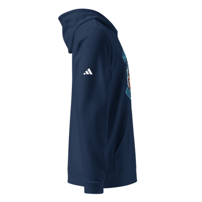 Women’s Adidas Fleece Hoodie – “Messy Buns and Guns” American Flag Graphic - BoomStick Tactical Gear