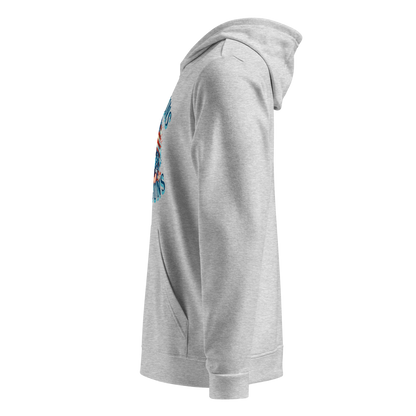 Women’s Adidas Fleece Hoodie – “Messy Buns and Guns” American Flag Graphic - BoomStick Tactical Gear