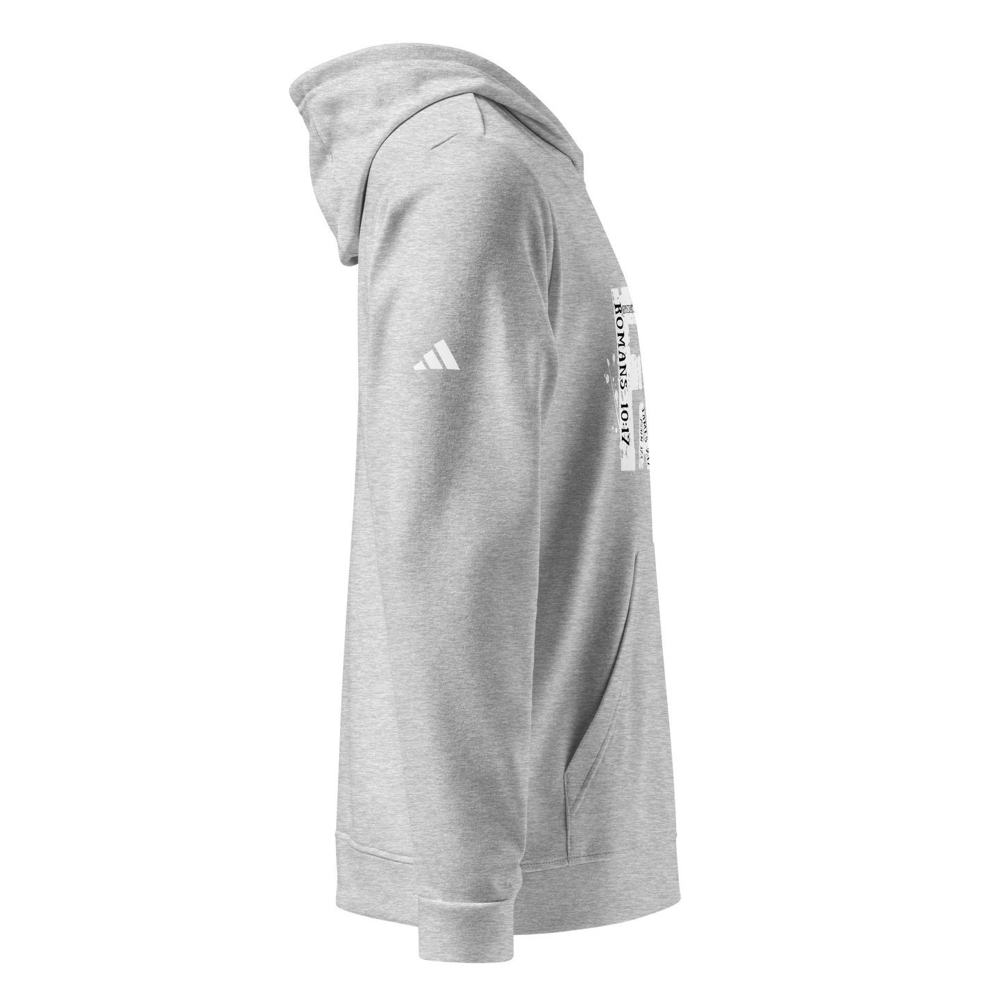 Adidas Fleece-Lined Hoodie with "Faith" Graphic and Bible Verse Design - BoomStick Tactical Gear