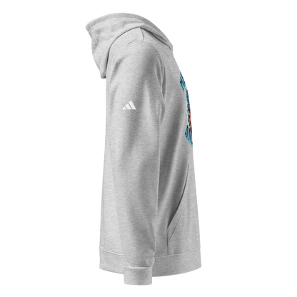 Women’s Adidas Fleece Hoodie – “Messy Buns and Guns” American Flag Graphic - BoomStick Tactical Gear