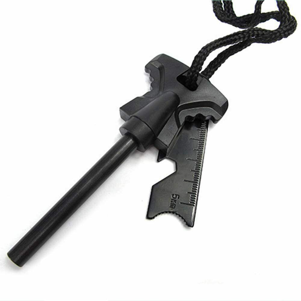 Fire Starter Flint Steel Striker Ferro Rod Waterproof Firesteel Camping Lighter - BoomStick Tactical Gear