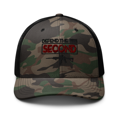 Defend the Second Camouflage Trucker Hat - BoomStick Tactical Gear