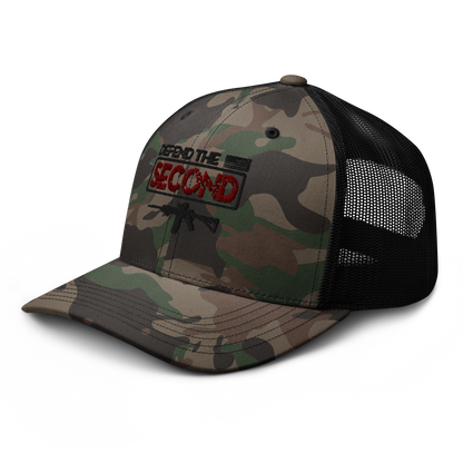 Defend the Second Camouflage Trucker Hat - BoomStick Tactical Gear