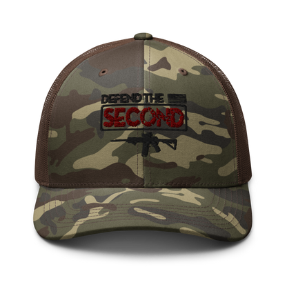 Defend the Second Camouflage Trucker Hat - BoomStick Tactical Gear