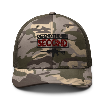 Defend the Second Camouflage Trucker Hat - BoomStick Tactical Gear