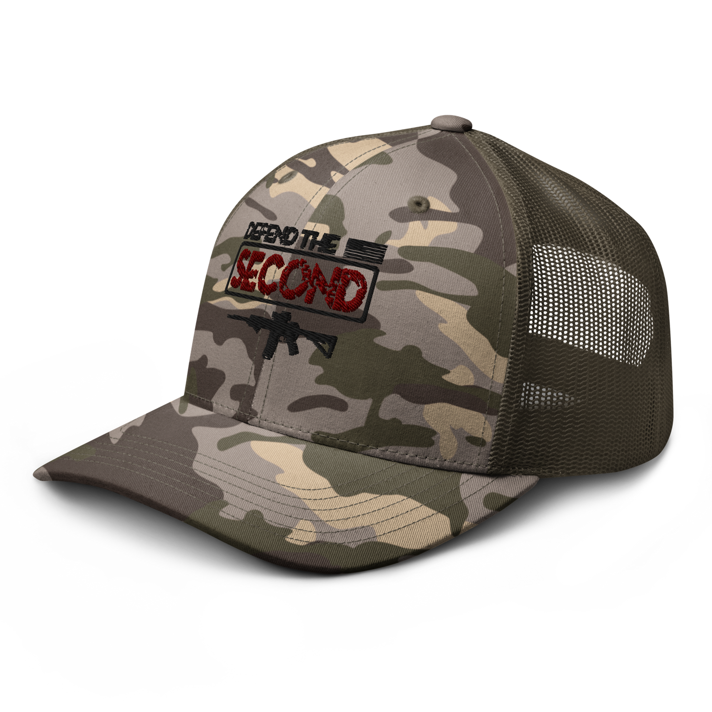 Defend the Second Camouflage Trucker Hat