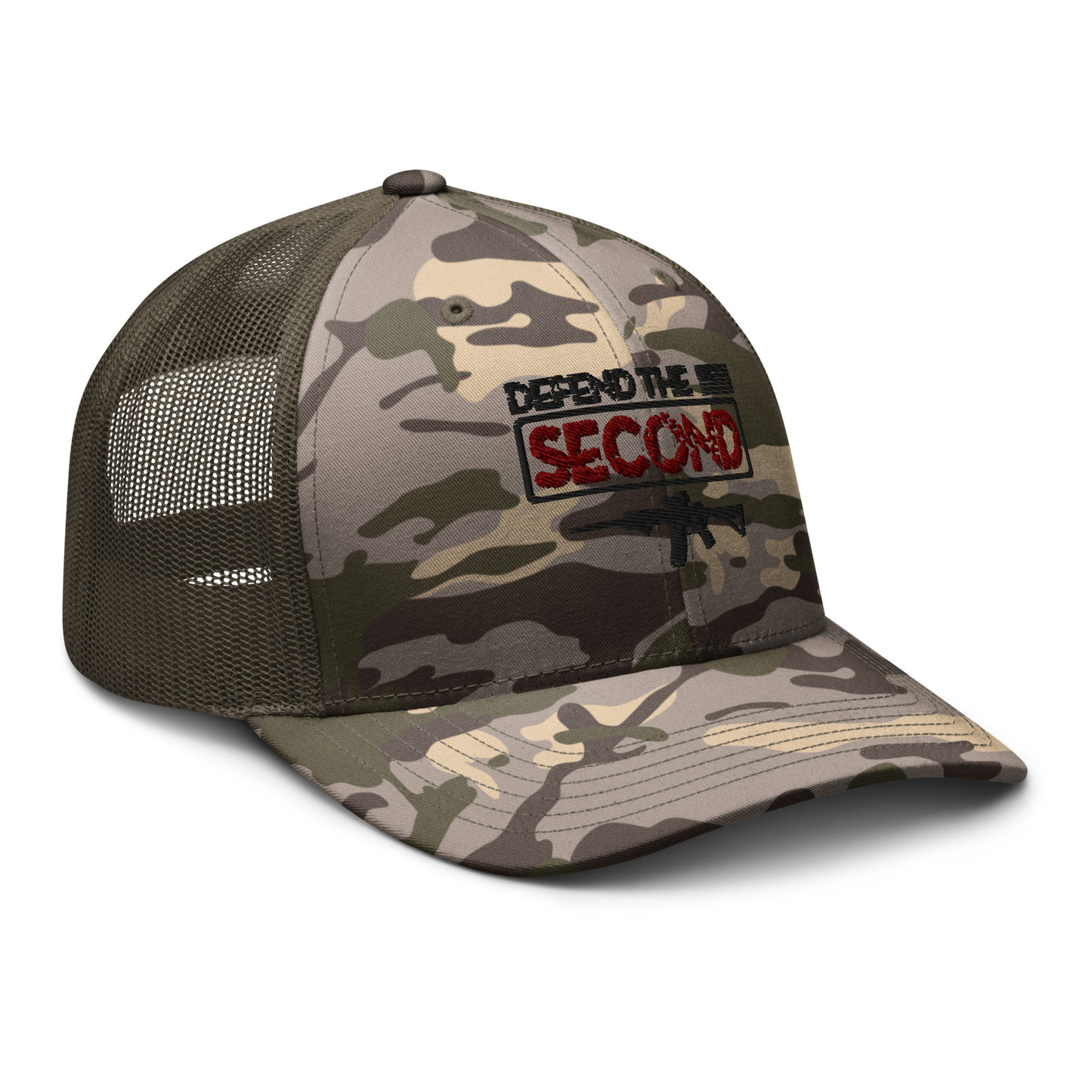 Defend the Second Camouflage Trucker Hat