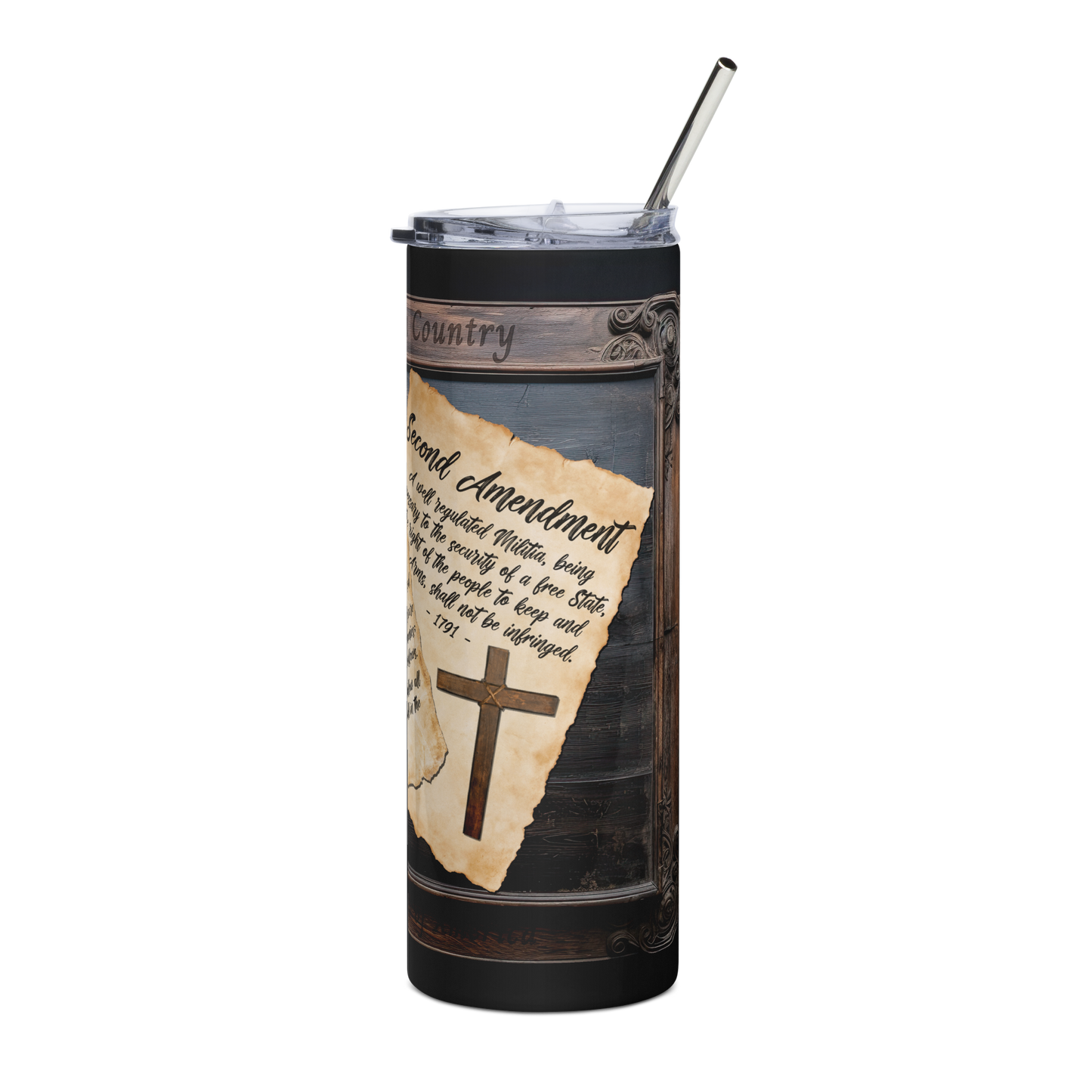 20 oz Tumbler Featuring the 23rd Psalm - Inspirational Christian Gift - BoomStick Tactical Gear