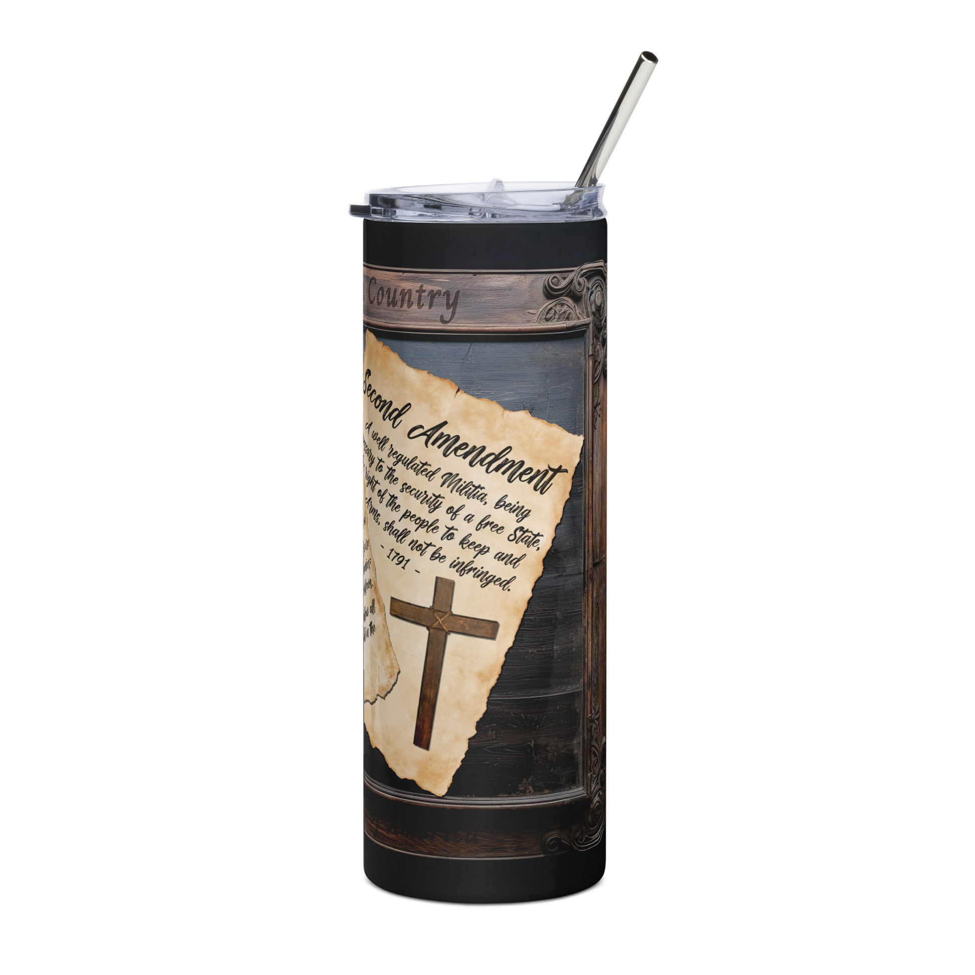 20 oz Tumbler Featuring the 23rd Psalm - Inspirational Christian Gift - BoomStick Tactical Gear