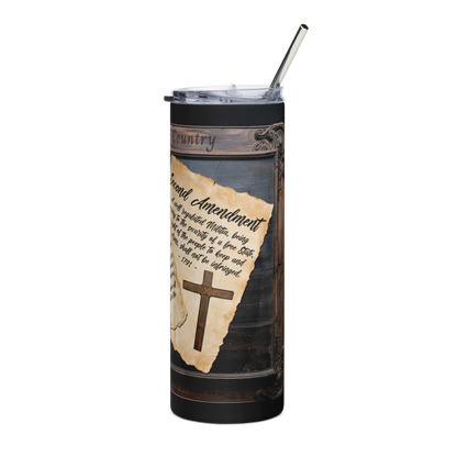 20 oz Tumbler Featuring the 23rd Psalm - Inspirational Christian Gift - BoomStick Tactical Gear