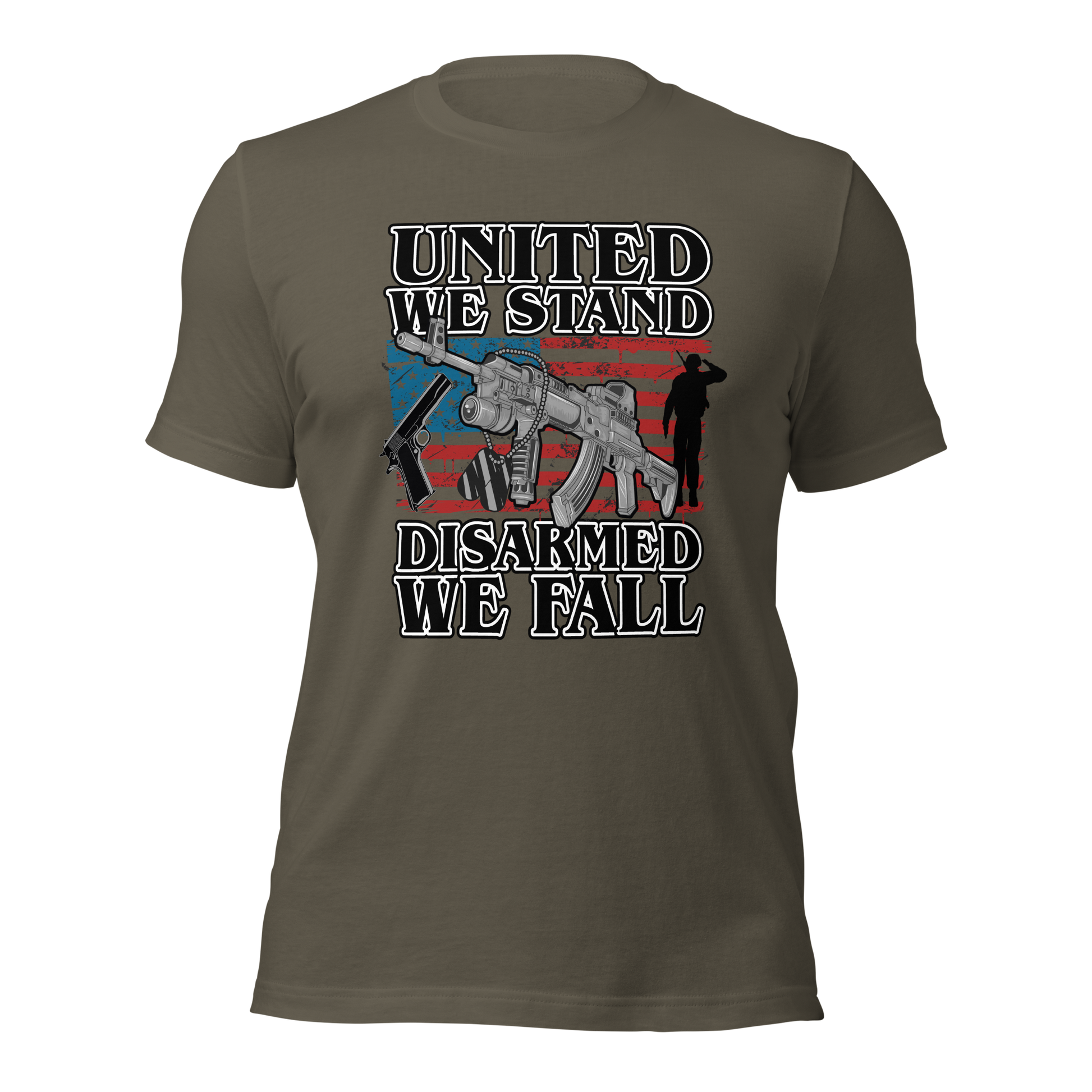 United We Stand Disarmed we Fall T-Shirt - BoomStick Tactical Gear