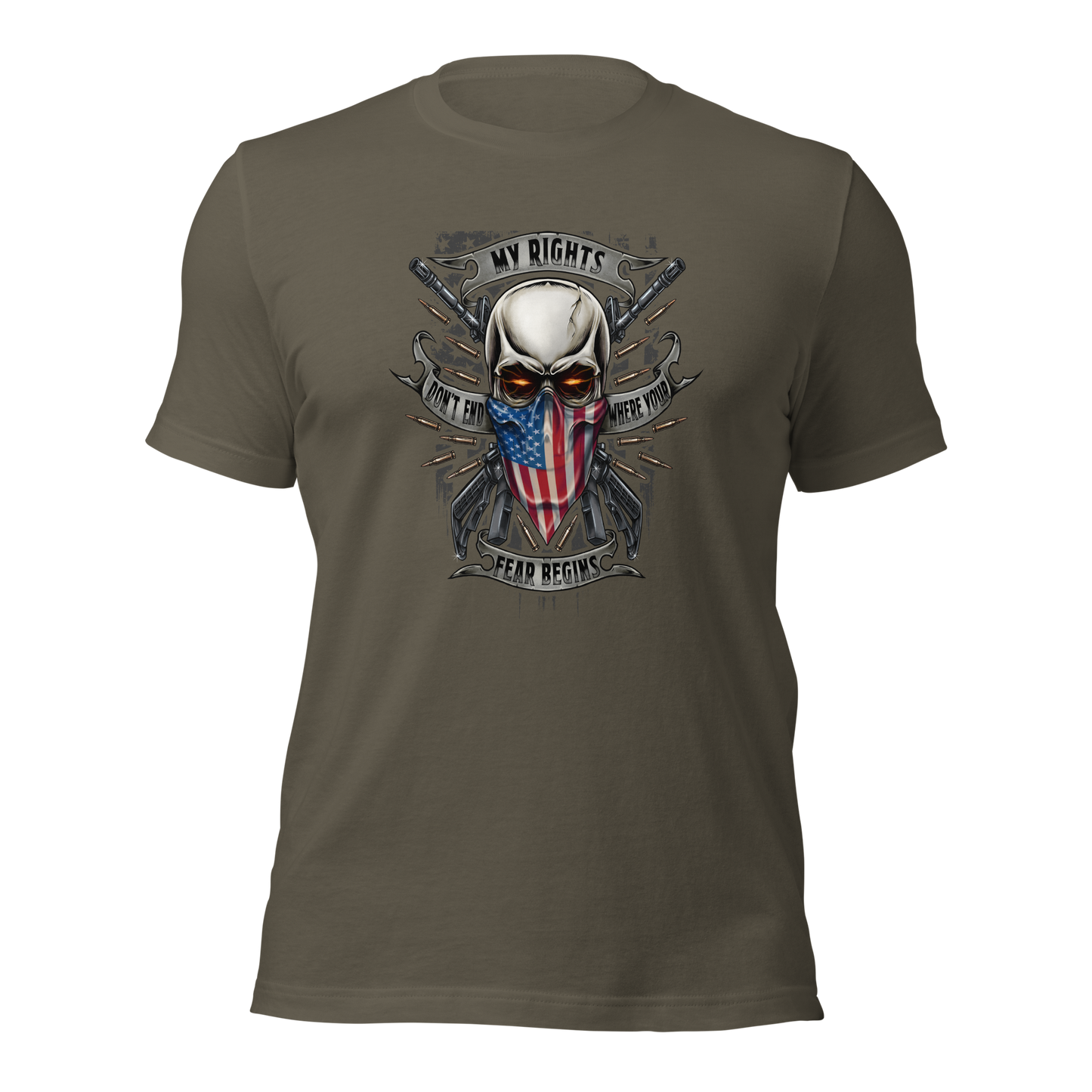 My Rights Don't End Where Your Feelings Begin – Bold Patriotic Statement Tee - BoomStick Tactical Gear