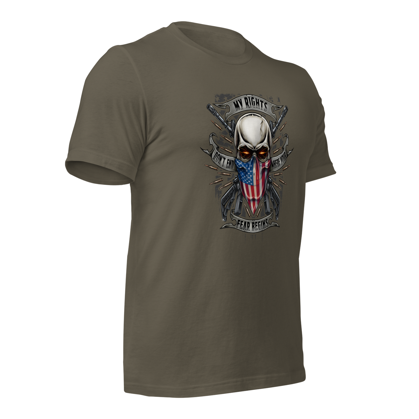 My Rights Don't End Where Your Feelings Begin – Bold Patriotic Statement Tee - BoomStick Tactical Gear