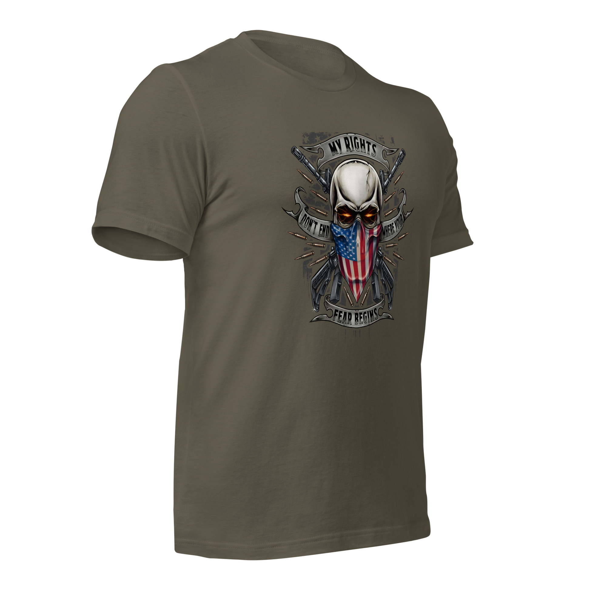 My Rights Don't End Where Your Feelings Begin – Bold Patriotic Statement Tee - BoomStick Tactical Gear