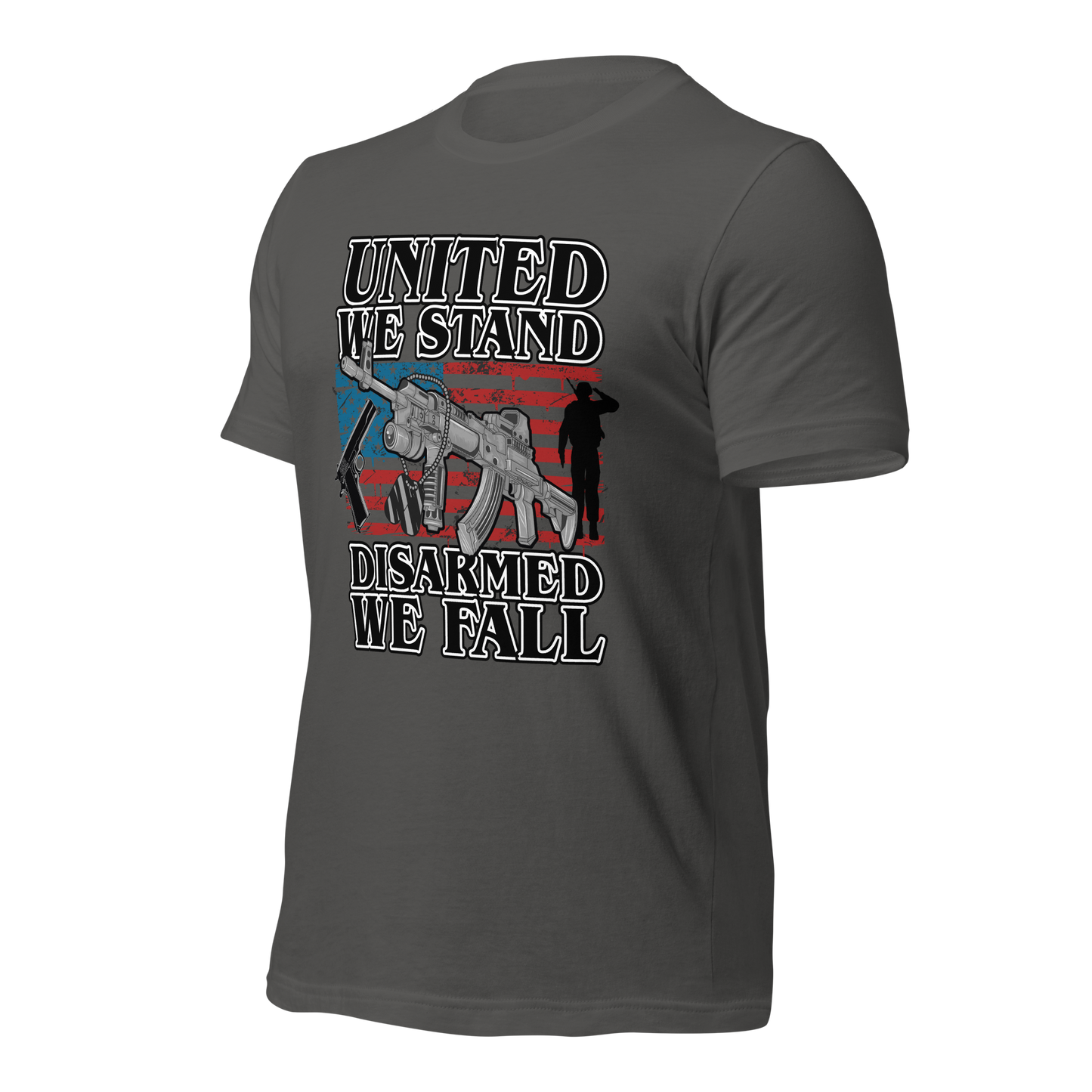 United We Stand Disarmed we Fall T-Shirt - BoomStick Tactical Gear