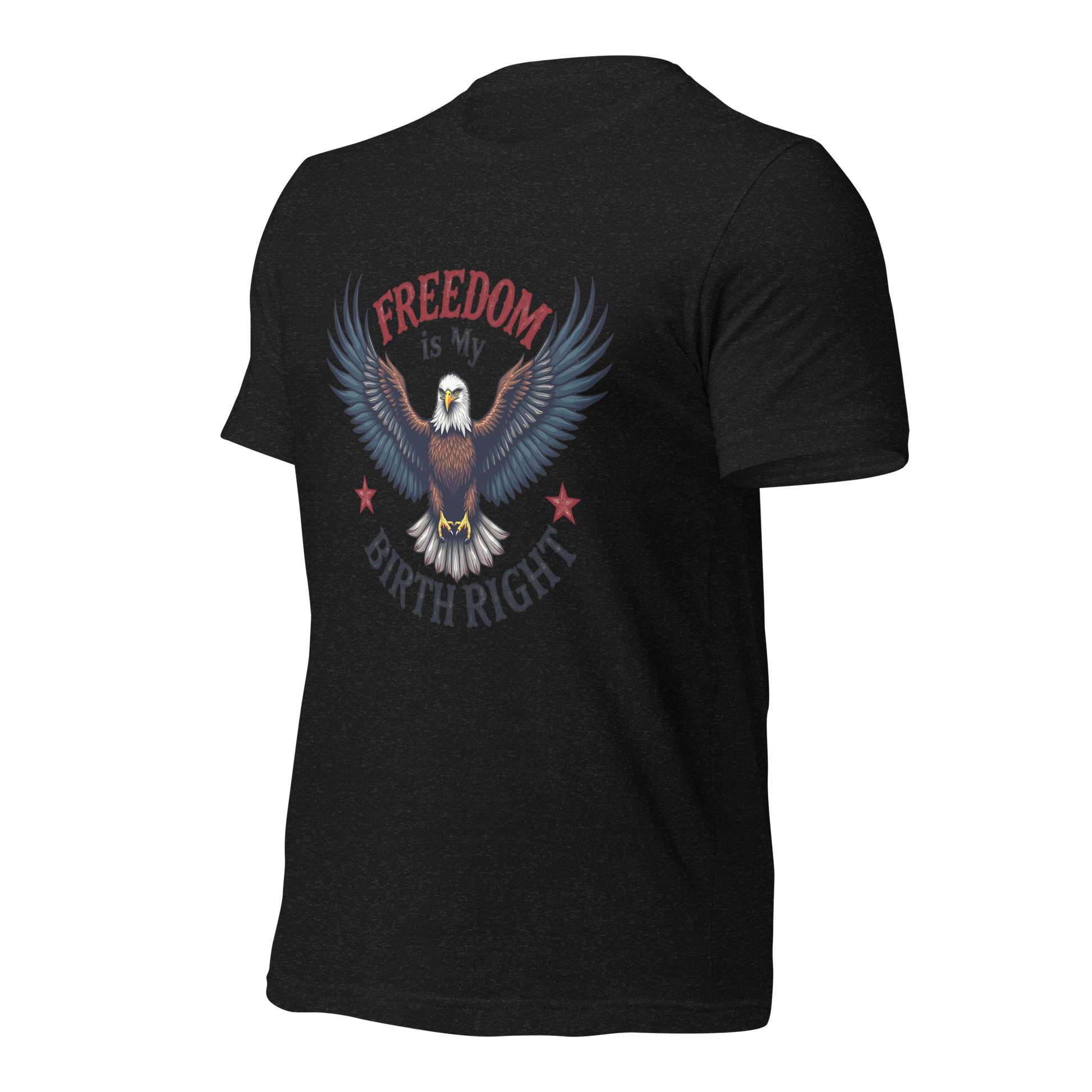 Freedom is My Birthright" Patriotic T-Shirt – Bold American Flag Design | 2A and Liberty Apparel - BoomStick Tactical Gear