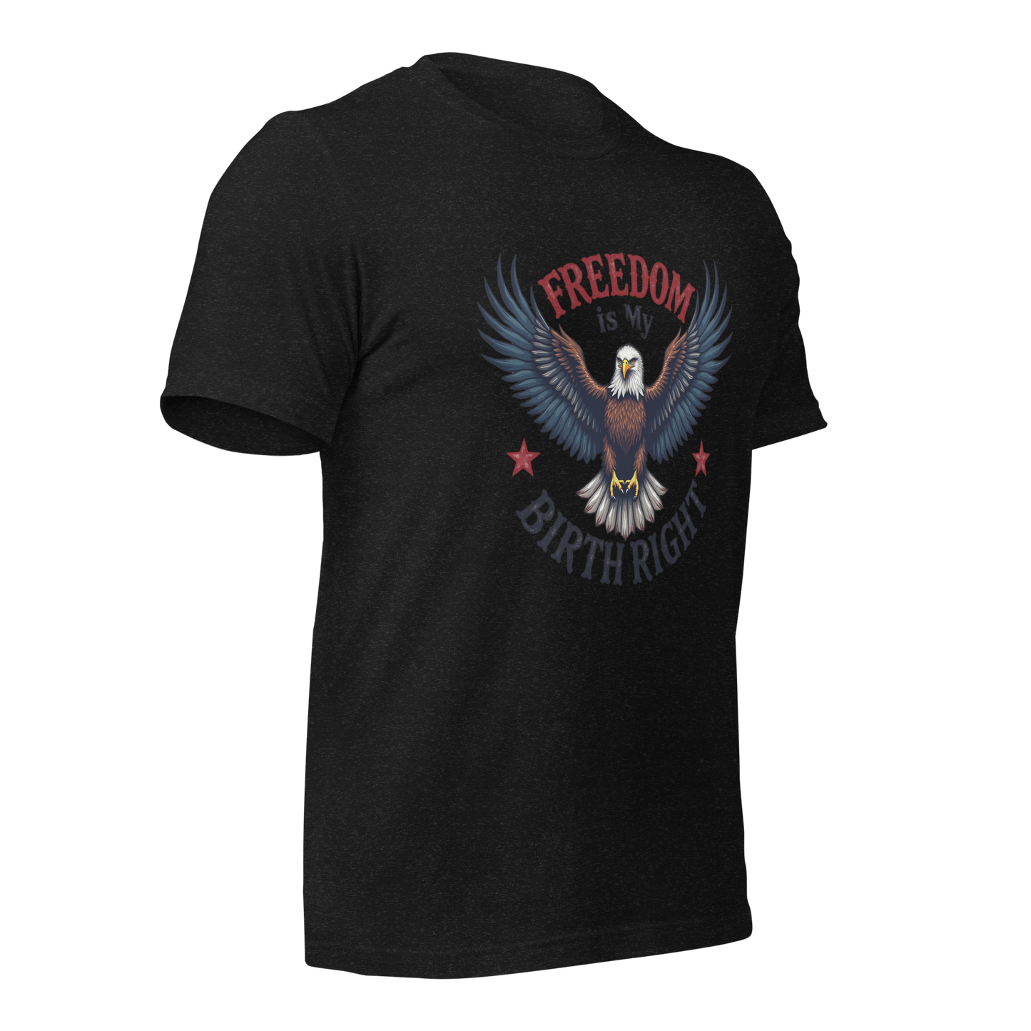 Freedom is My Birthright" Patriotic T-Shirt – Bold American Flag Design | 2A and Liberty Apparel - BoomStick Tactical Gear