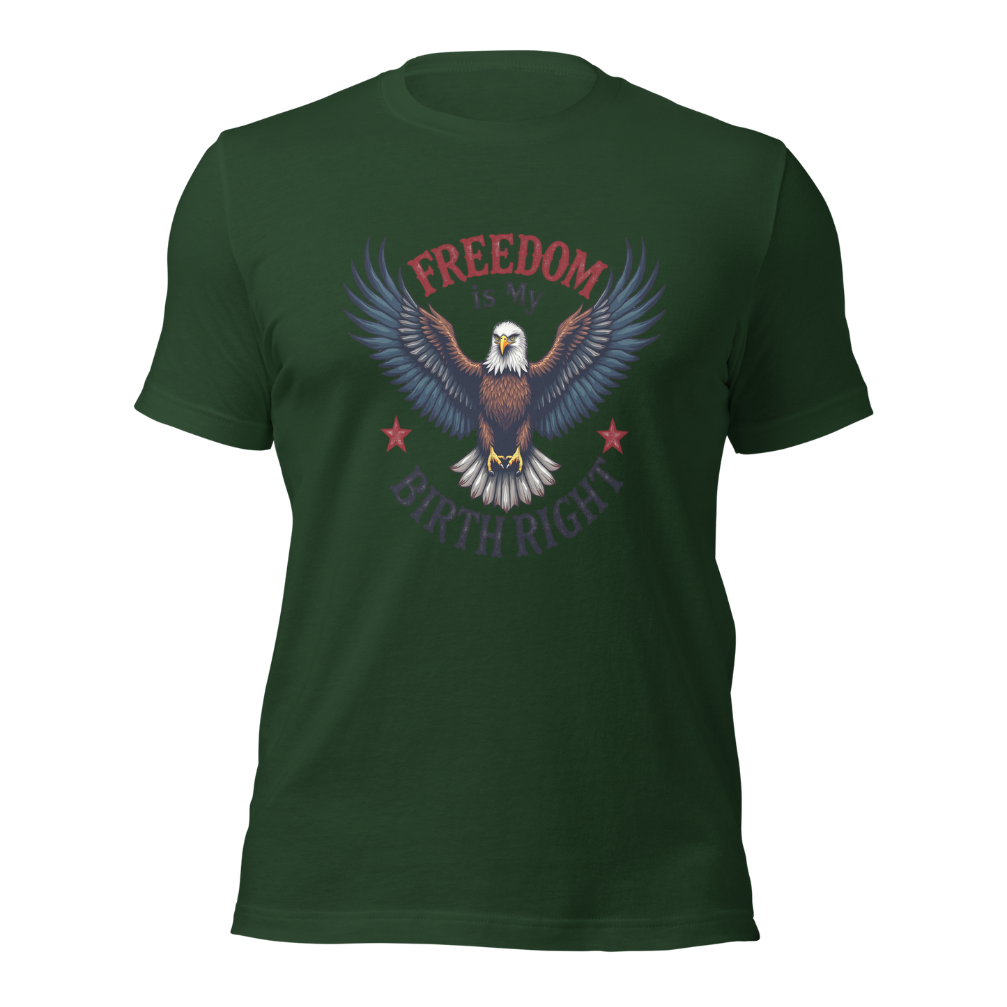 Freedom is My Birthright" Patriotic T-Shirt – Bold American Flag Design | 2A and Liberty Apparel - BoomStick Tactical Gear