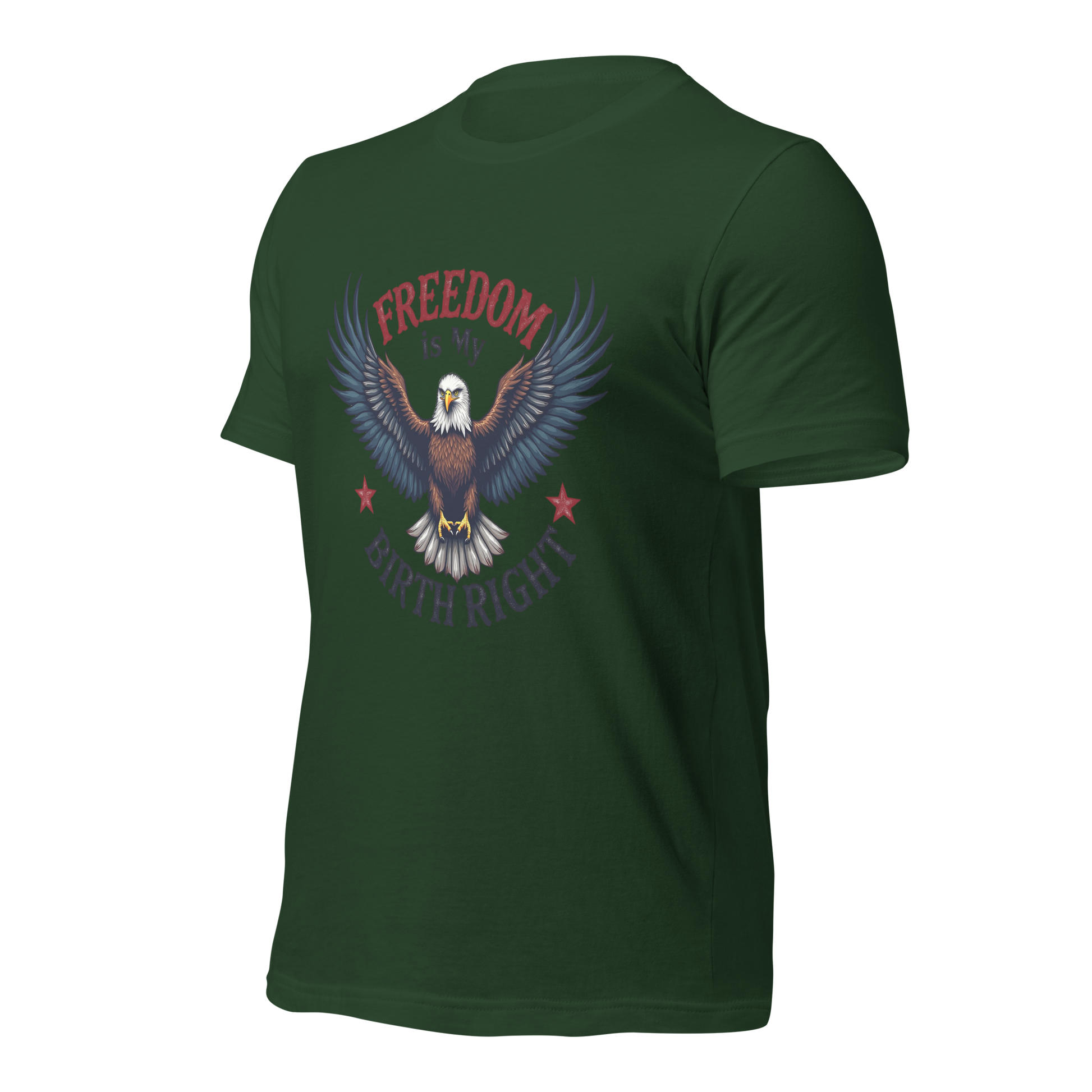 Freedom is My Birthright" Patriotic T-Shirt – Bold American Flag Design | 2A and Liberty Apparel - BoomStick Tactical Gear