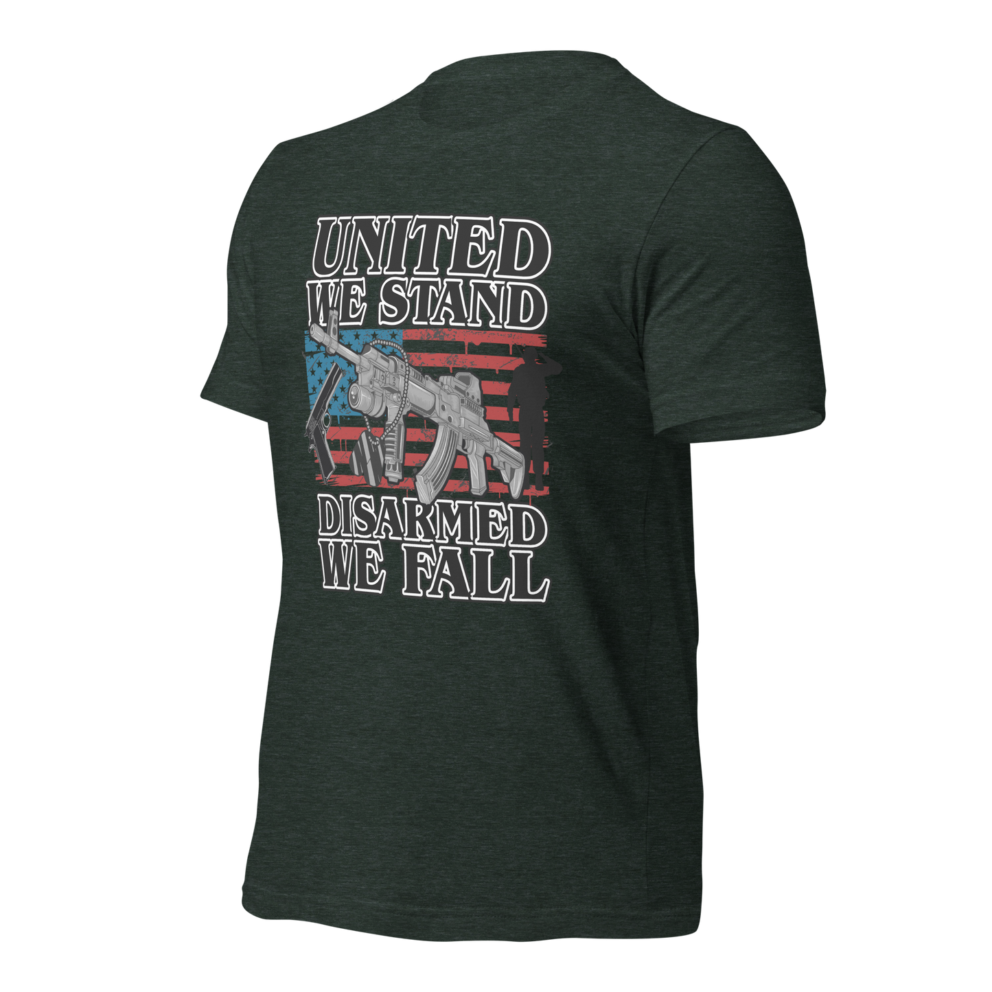 United We Stand Disarmed we Fall T-Shirt - BoomStick Tactical Gear