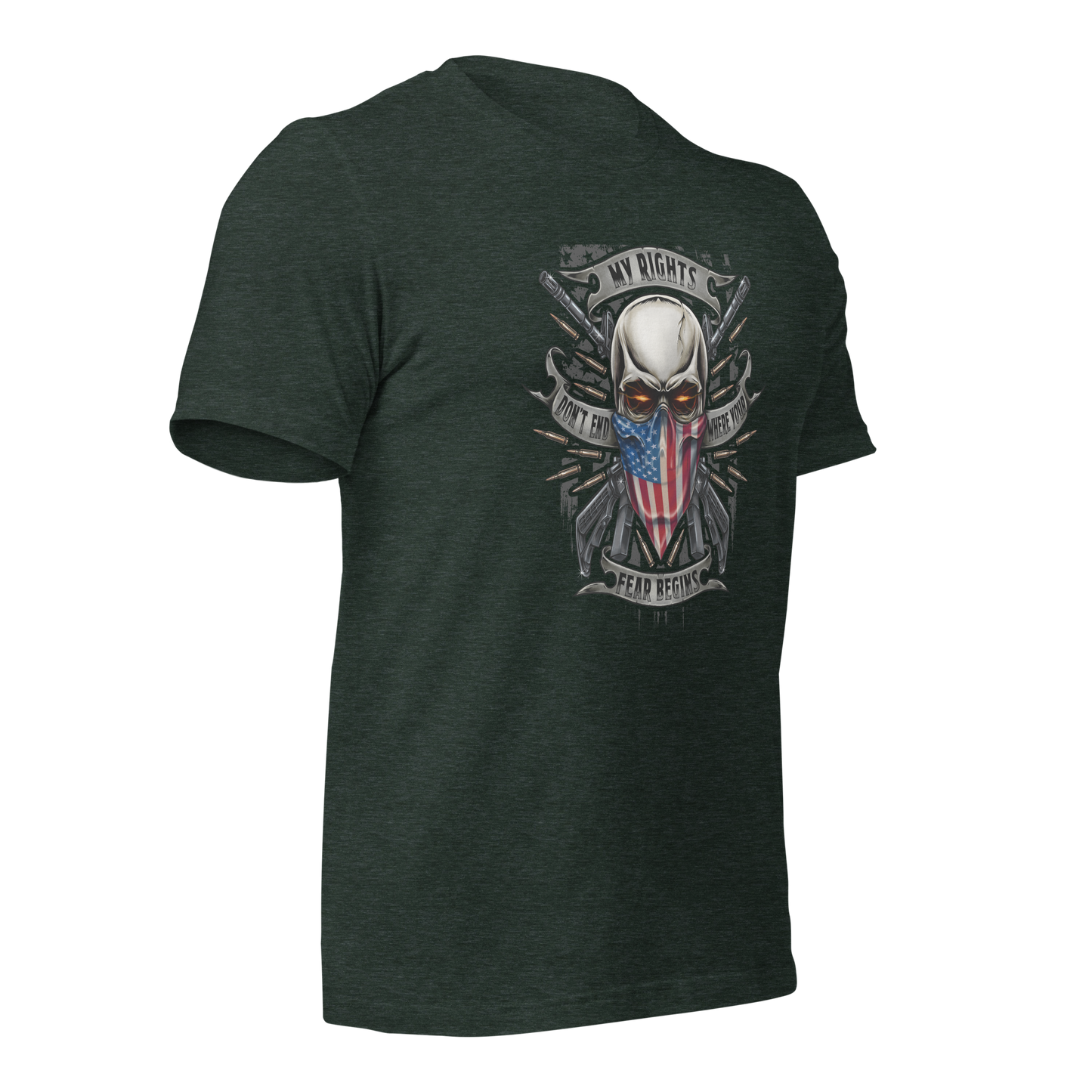 My Rights Don't End Where Your Feelings Begin – Bold Patriotic Statement Tee - BoomStick Tactical Gear