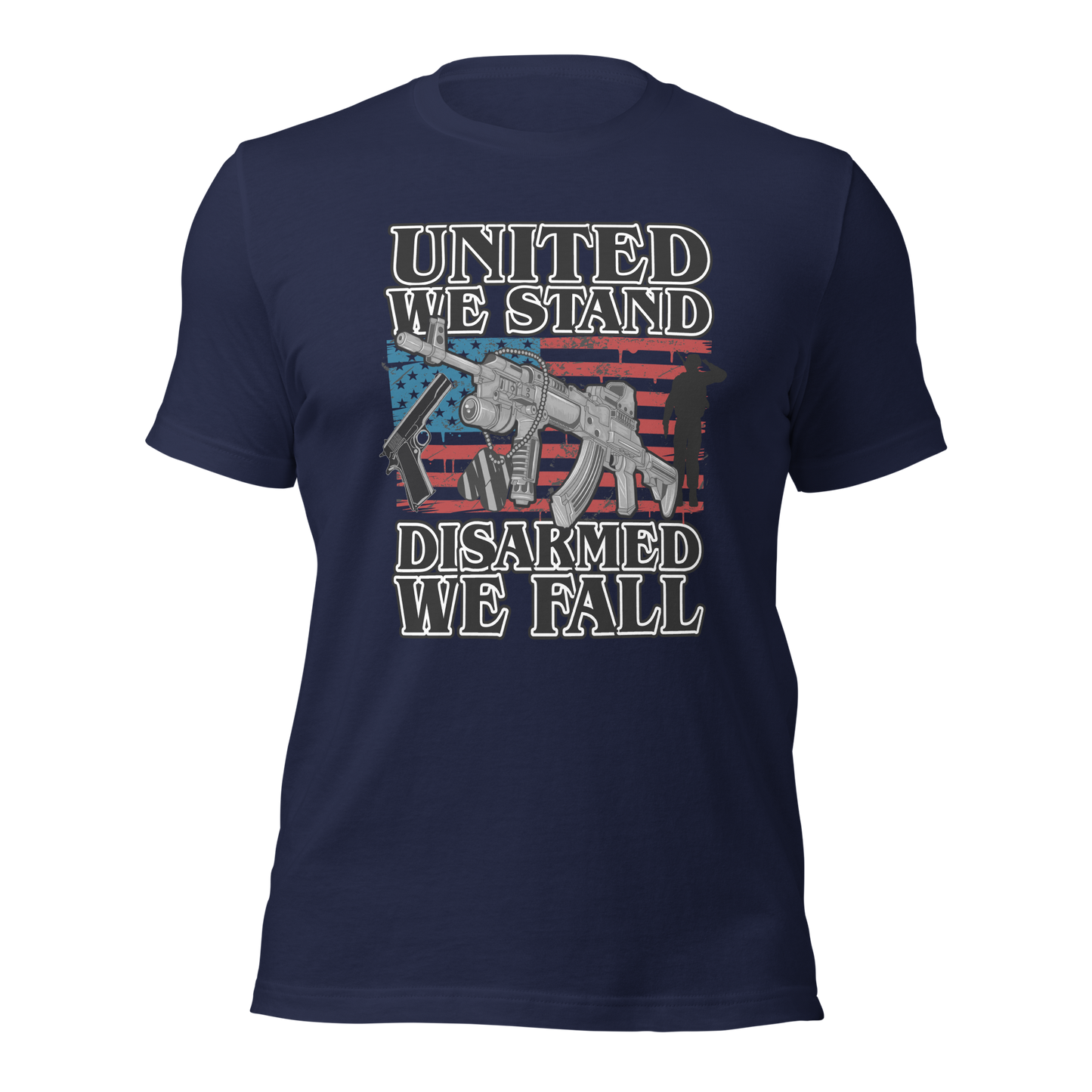 United We Stand Disarmed we Fall T-Shirt - BoomStick Tactical Gear