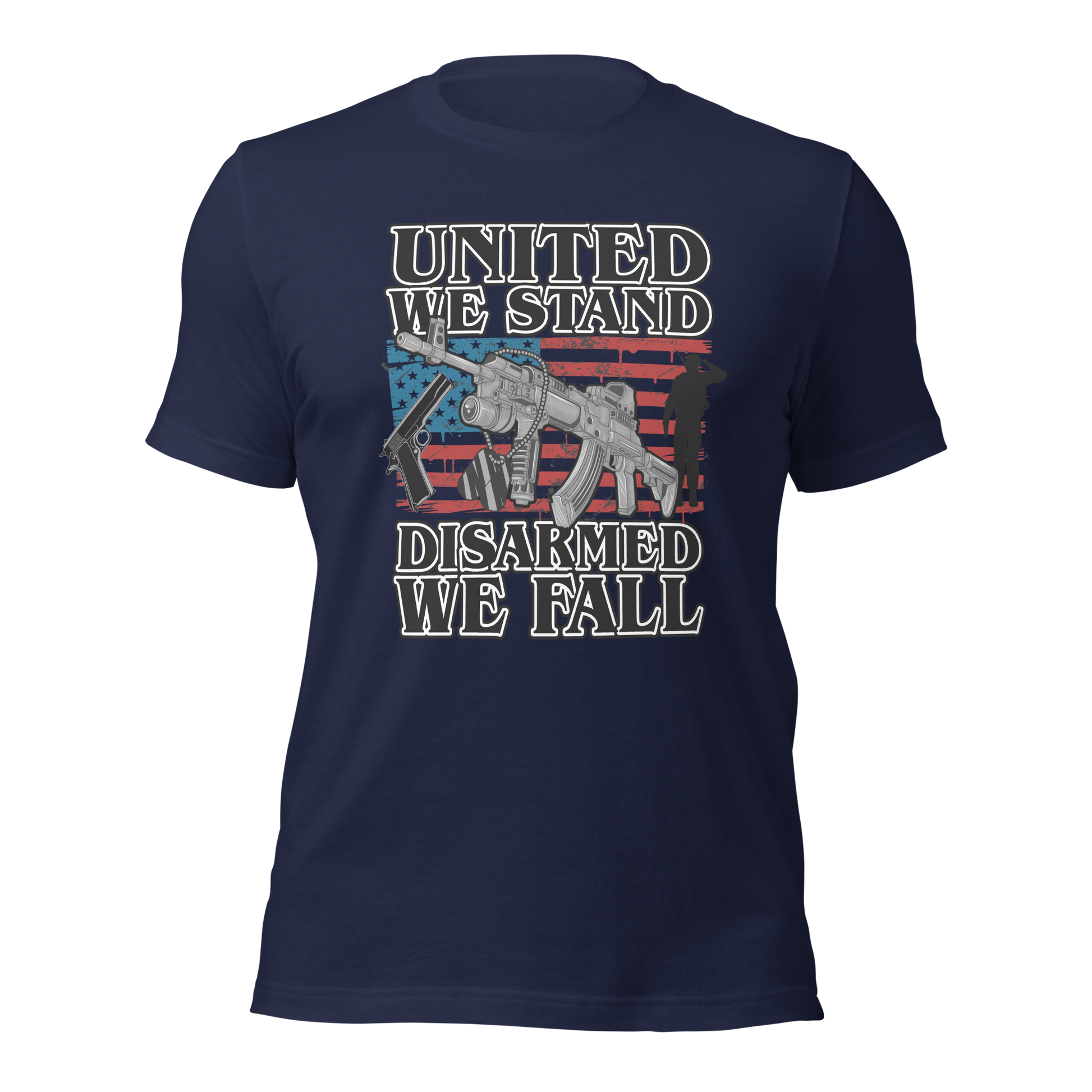 United We Stand Disarmed we Fall T-Shirt - BoomStick Tactical Gear