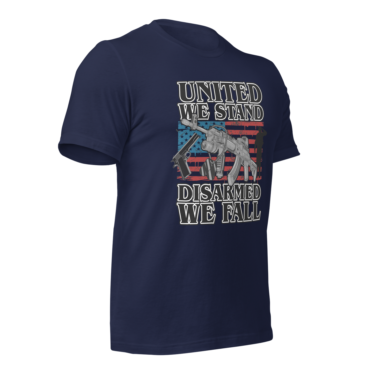 United We Stand Disarmed we Fall T-Shirt - BoomStick Tactical Gear