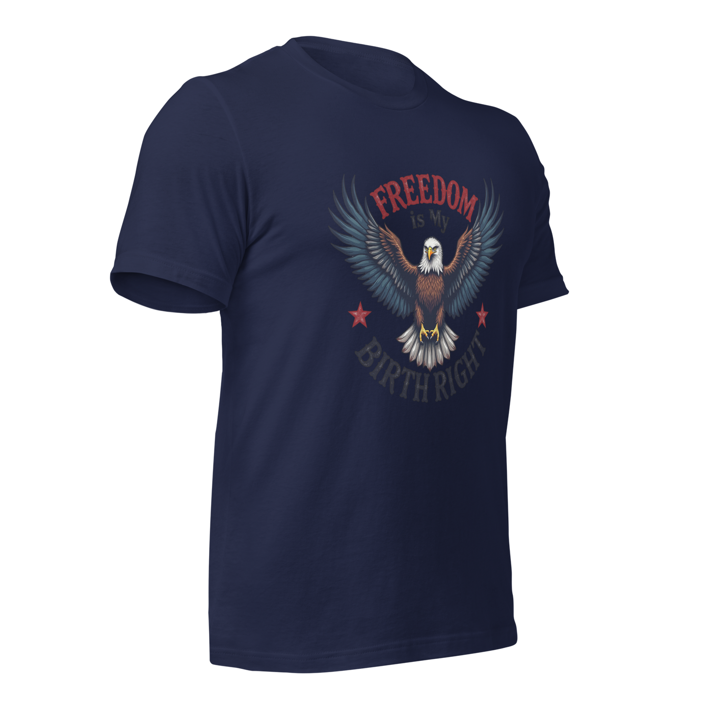 Freedom is My Birthright" Patriotic T-Shirt – Bold American Flag Design | 2A and Liberty Apparel - BoomStick Tactical Gear