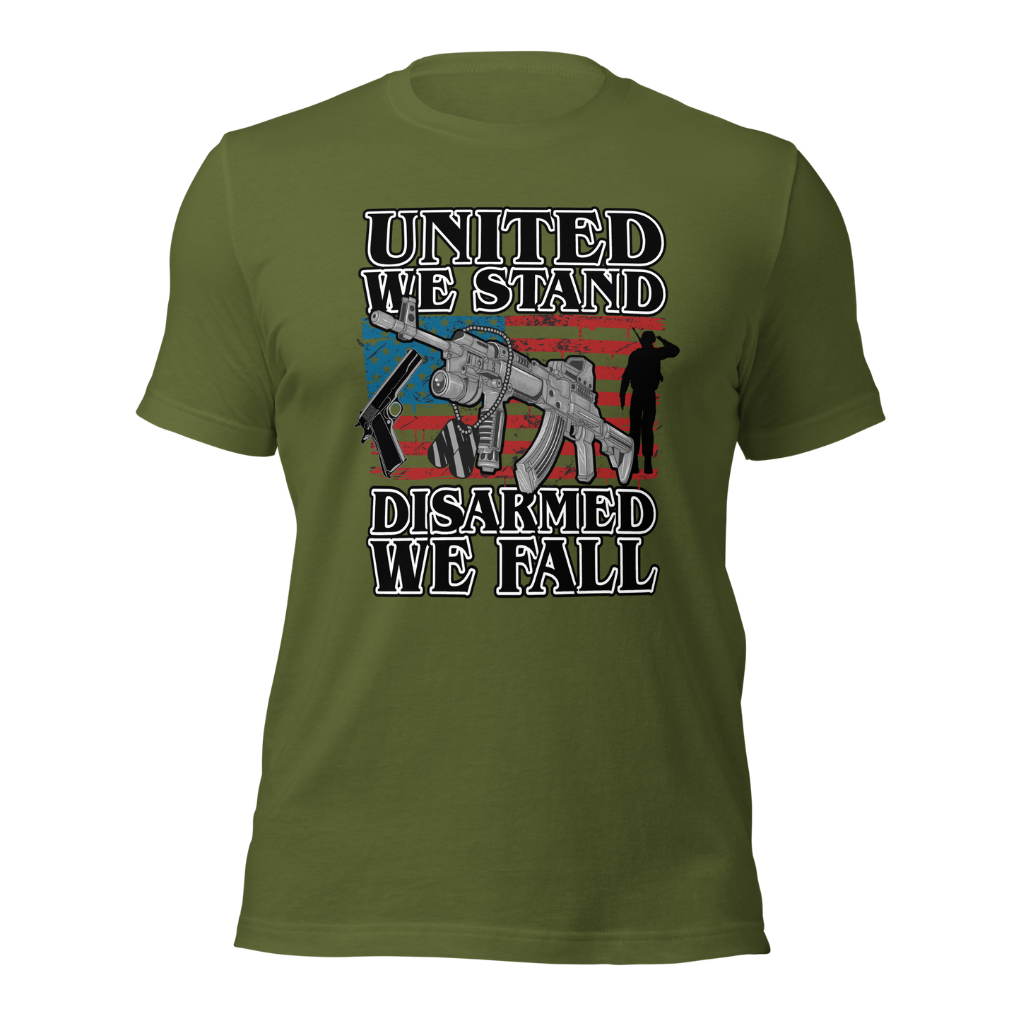 United We Stand Disarmed we Fall T-Shirt - BoomStick Tactical Gear