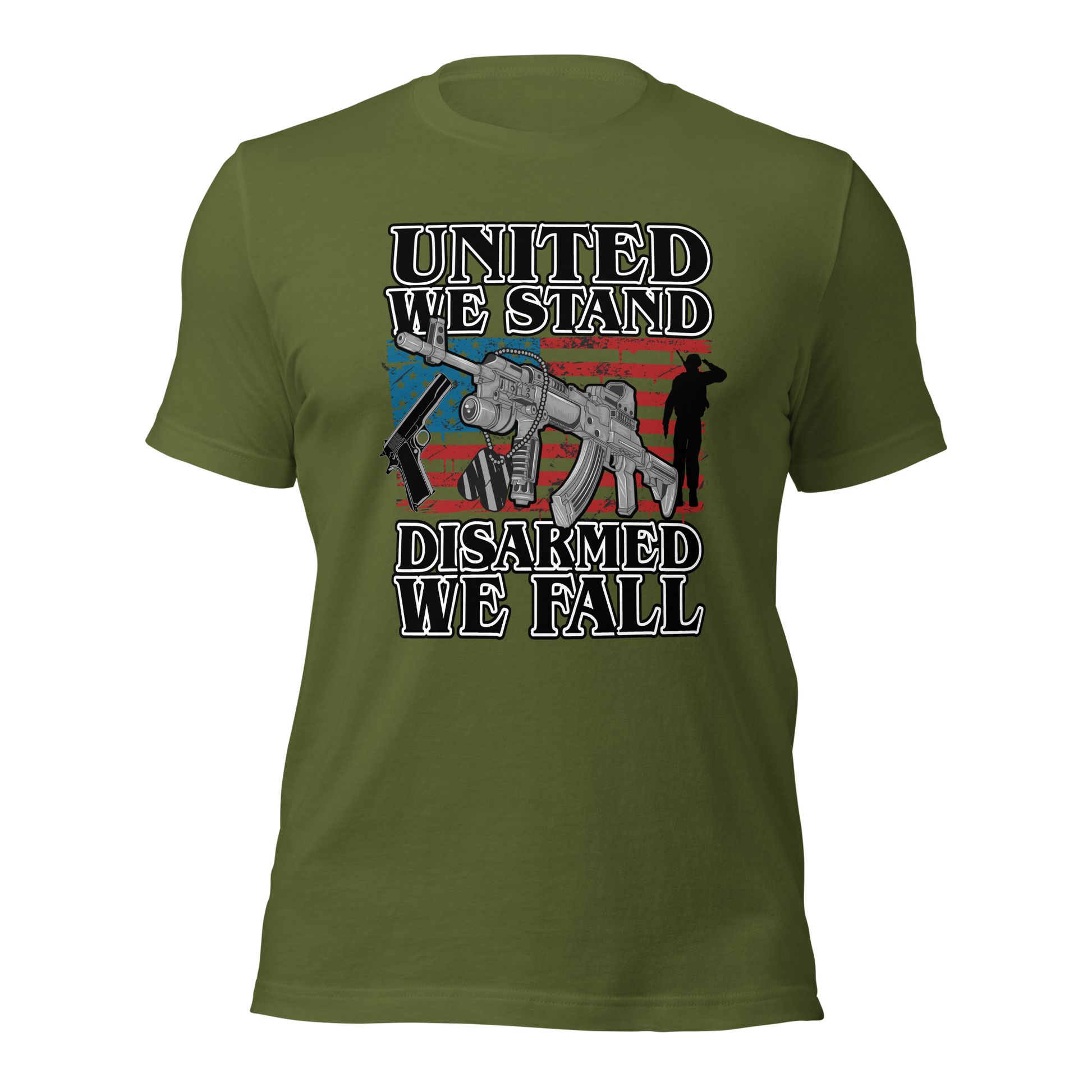 United We Stand Disarmed we Fall T-Shirt - BoomStick Tactical Gear