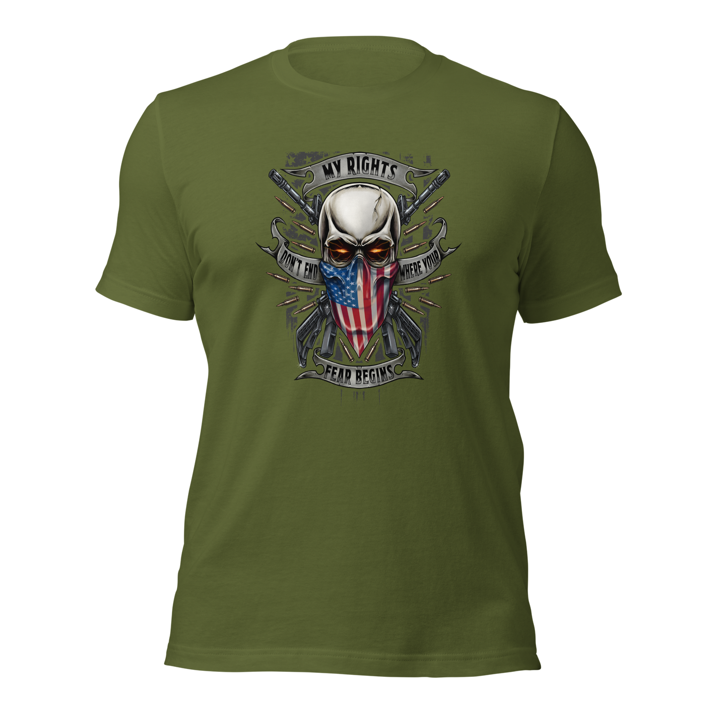 My Rights Don't End Where Your Feelings Begin – Bold Patriotic Statement Tee - BoomStick Tactical Gear