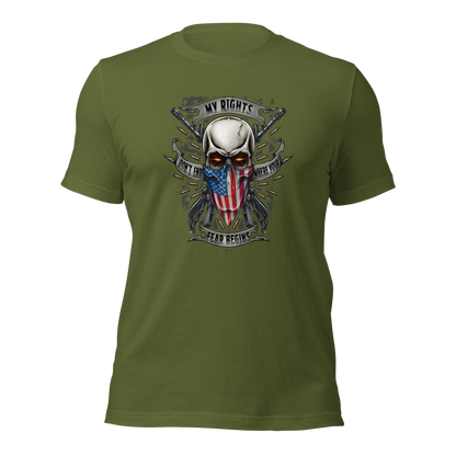 My Rights Don't End Where Your Feelings Begin – Bold Patriotic Statement Tee - BoomStick Tactical Gear