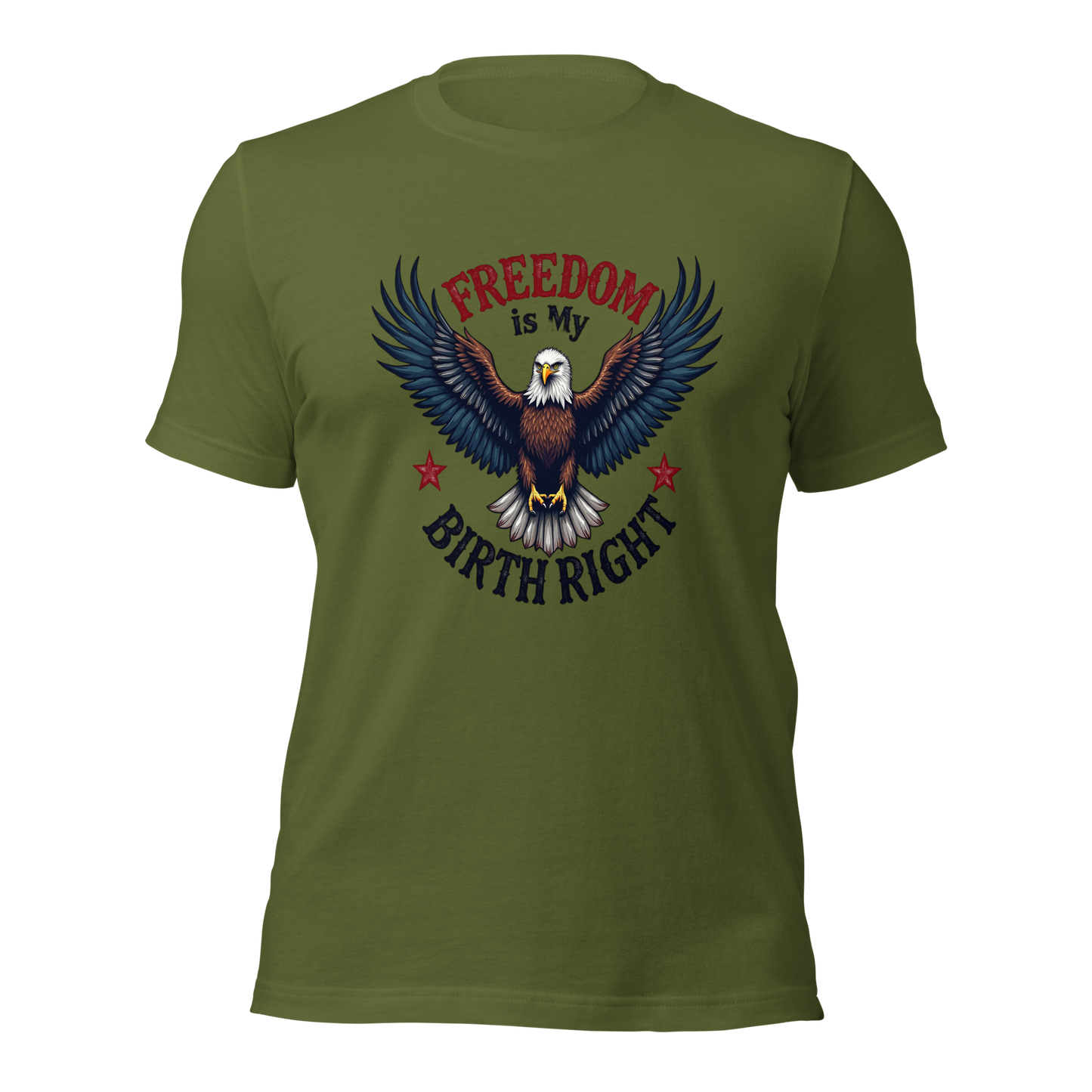 Freedom is My Birthright" Patriotic T-Shirt – Bold American Flag Design | 2A and Liberty Apparel - BoomStick Tactical Gear