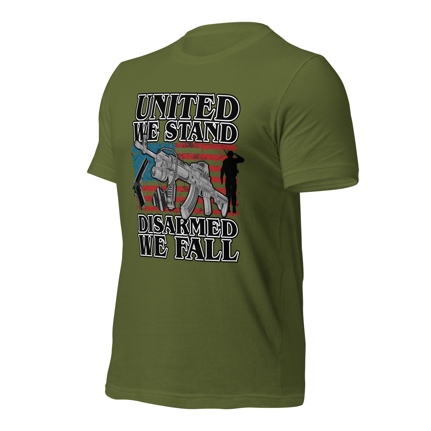 United We Stand Disarmed we Fall T-Shirt - BoomStick Tactical Gear