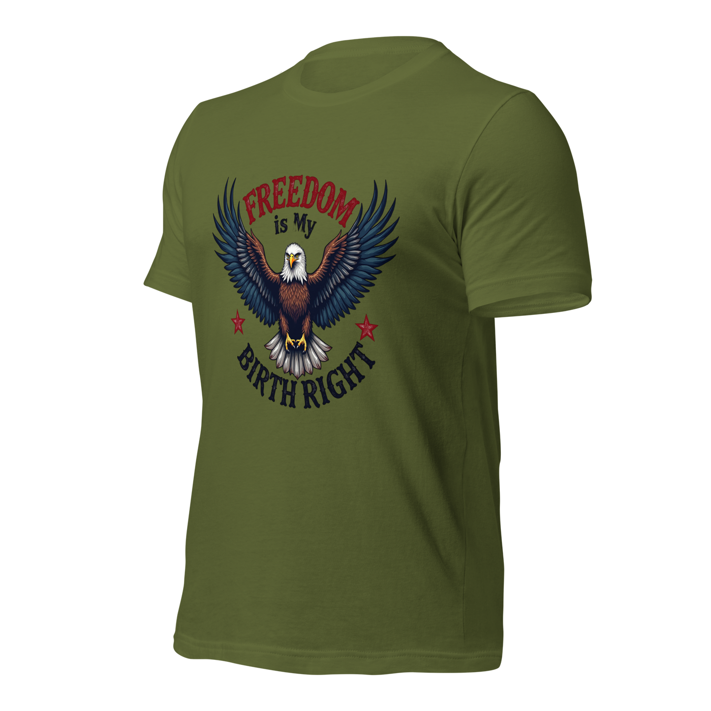 Freedom is My Birthright" Patriotic T-Shirt – Bold American Flag Design | 2A and Liberty Apparel - BoomStick Tactical Gear