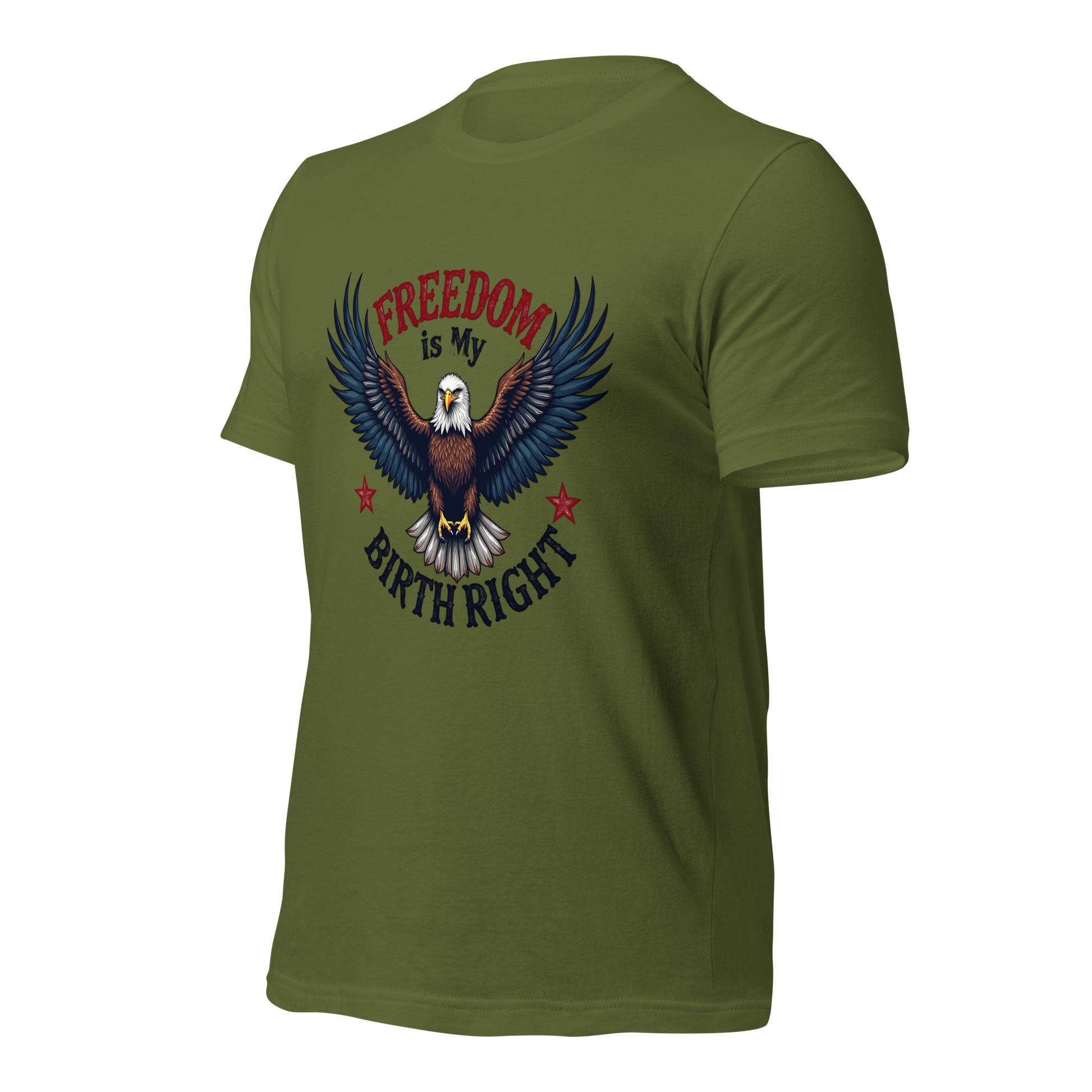 Freedom is My Birthright" Patriotic T-Shirt – Bold American Flag Design | 2A and Liberty Apparel - BoomStick Tactical Gear