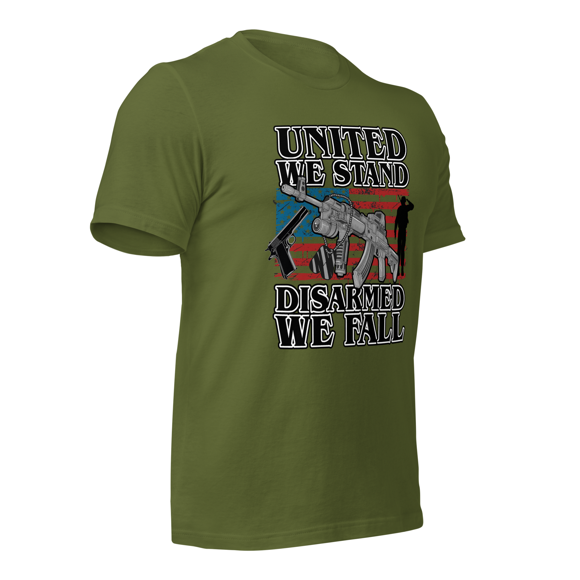 United We Stand Disarmed we Fall T-Shirt - BoomStick Tactical Gear